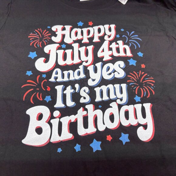Women's Small t-shirt July 4th Birthday shirt port & Co. - Picture 2 of 3